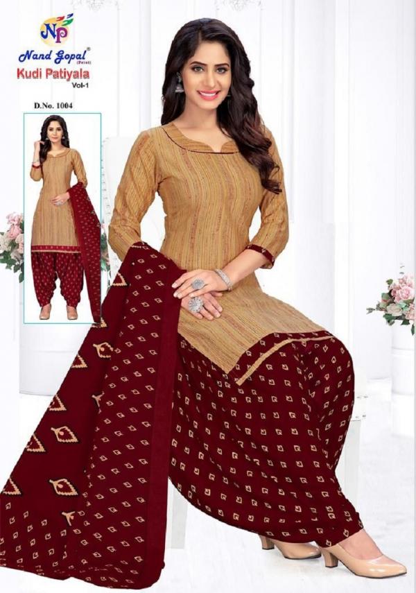 Nand Gopal Kudi Patiyala Vol 1 Designer Cotton Dress Material Collection